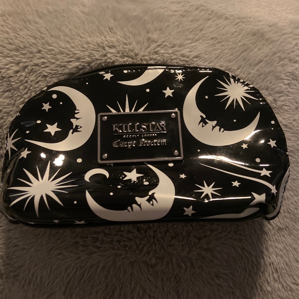 Killstar Black and White Moon Makeup Bag